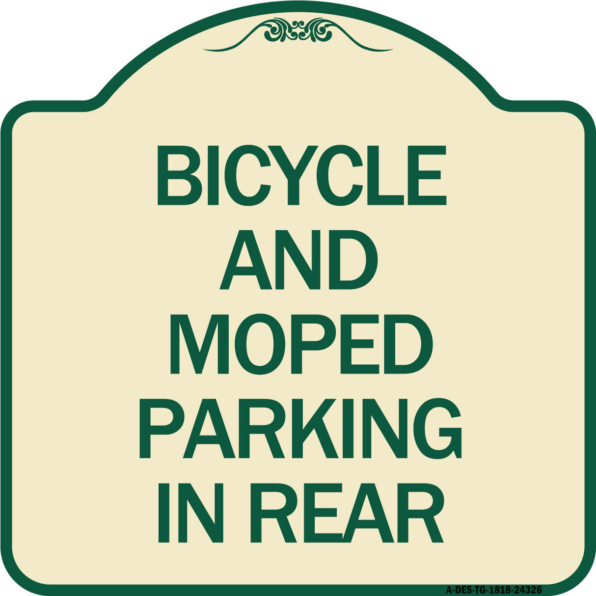 Bicycle and Moped Parking in Rear