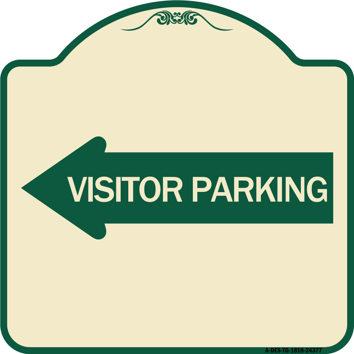 Visitor Parking (With Left Arrow)