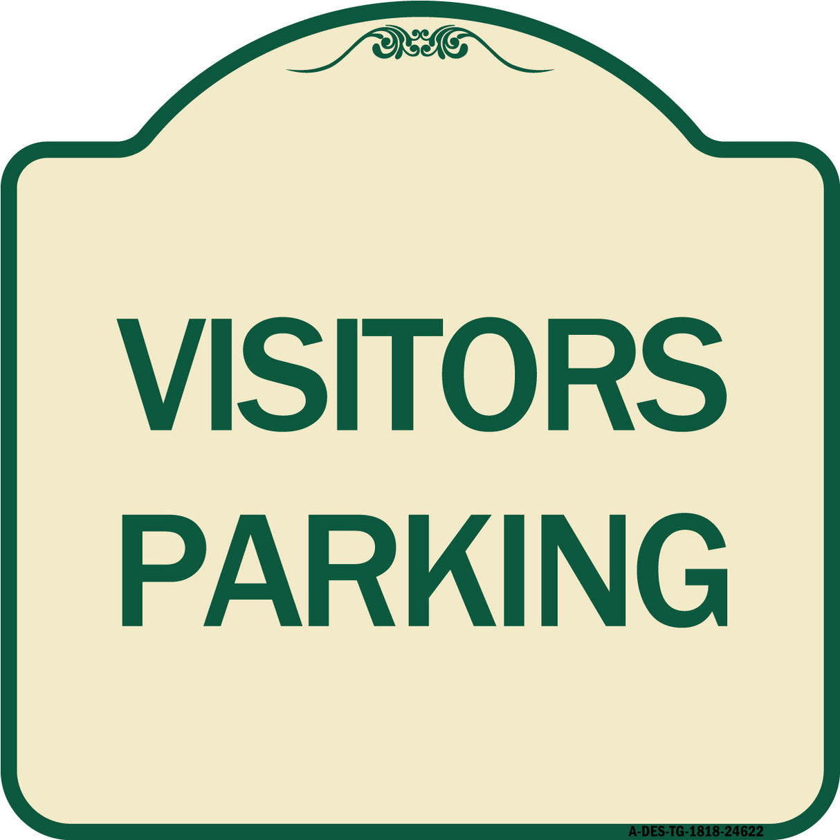 Parking Lot Sign Visitors Parking
