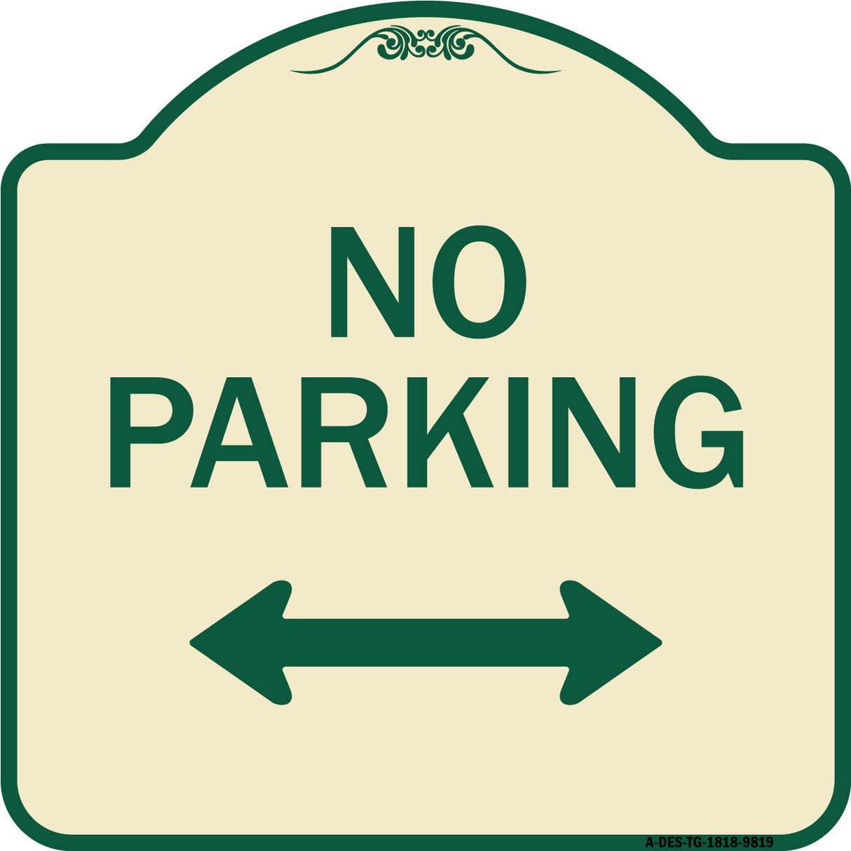 No Parking With Bidirectional Arrow