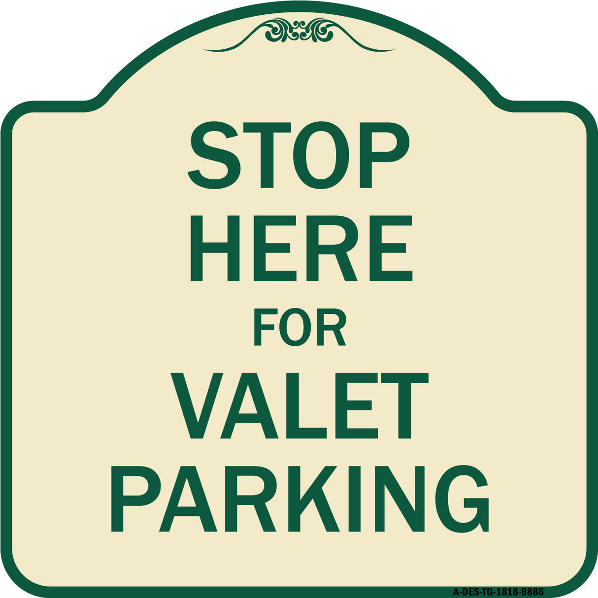 Stop Here For Valet Parking