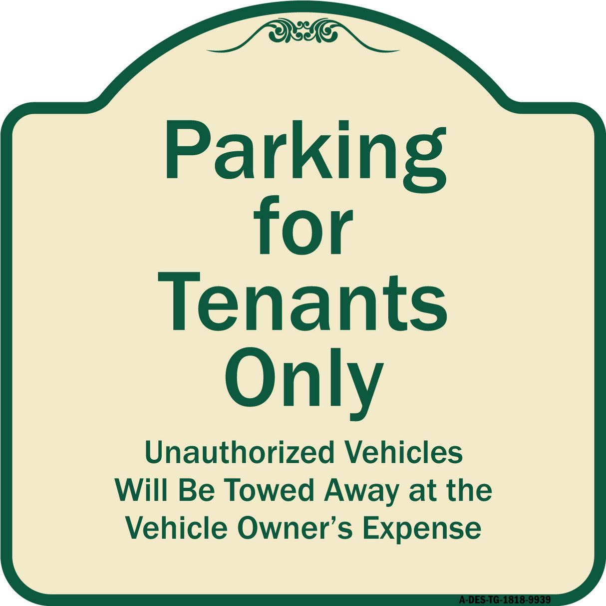Parking For Tenants Only Unauthorized Vehicles Towed Away