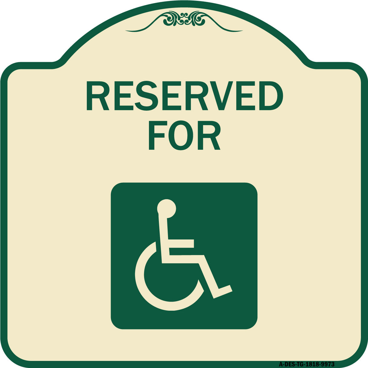 Graphic Handicapped Reserved