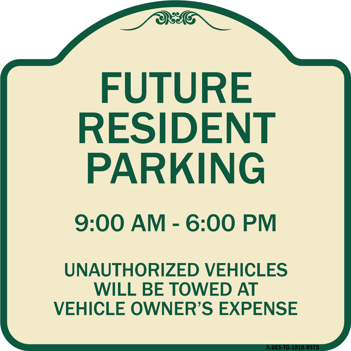 Future Resident Parking 9:00 - 6:00