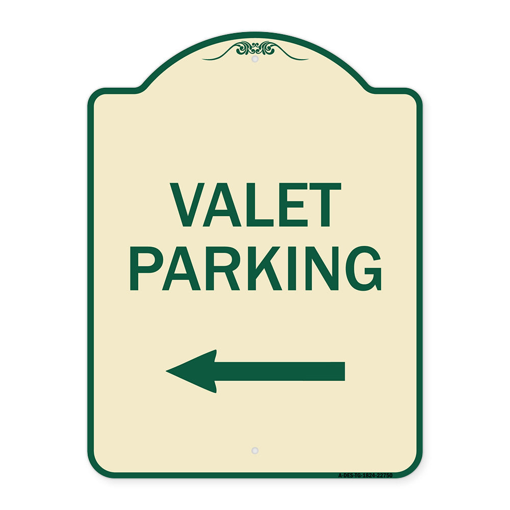 Valet Parking with Left Arrow