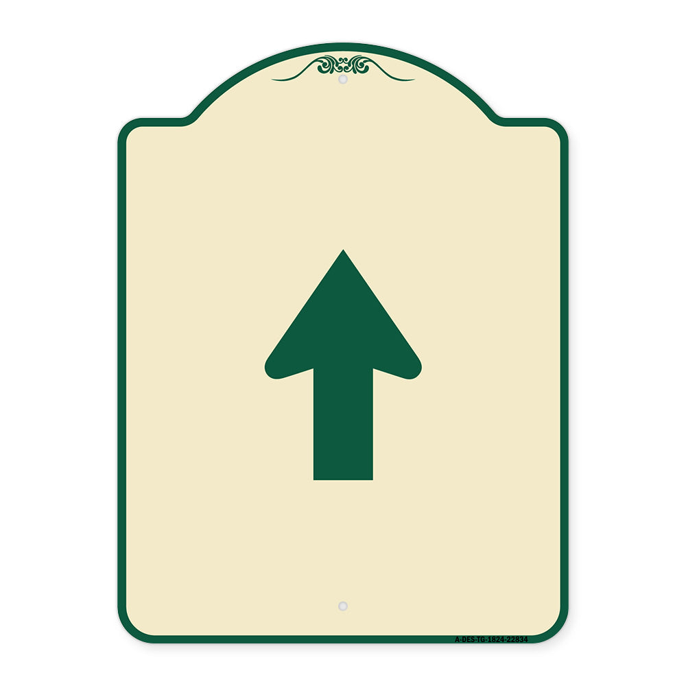 Straight Thru Sign - Straight Thru (Symbol) Sign