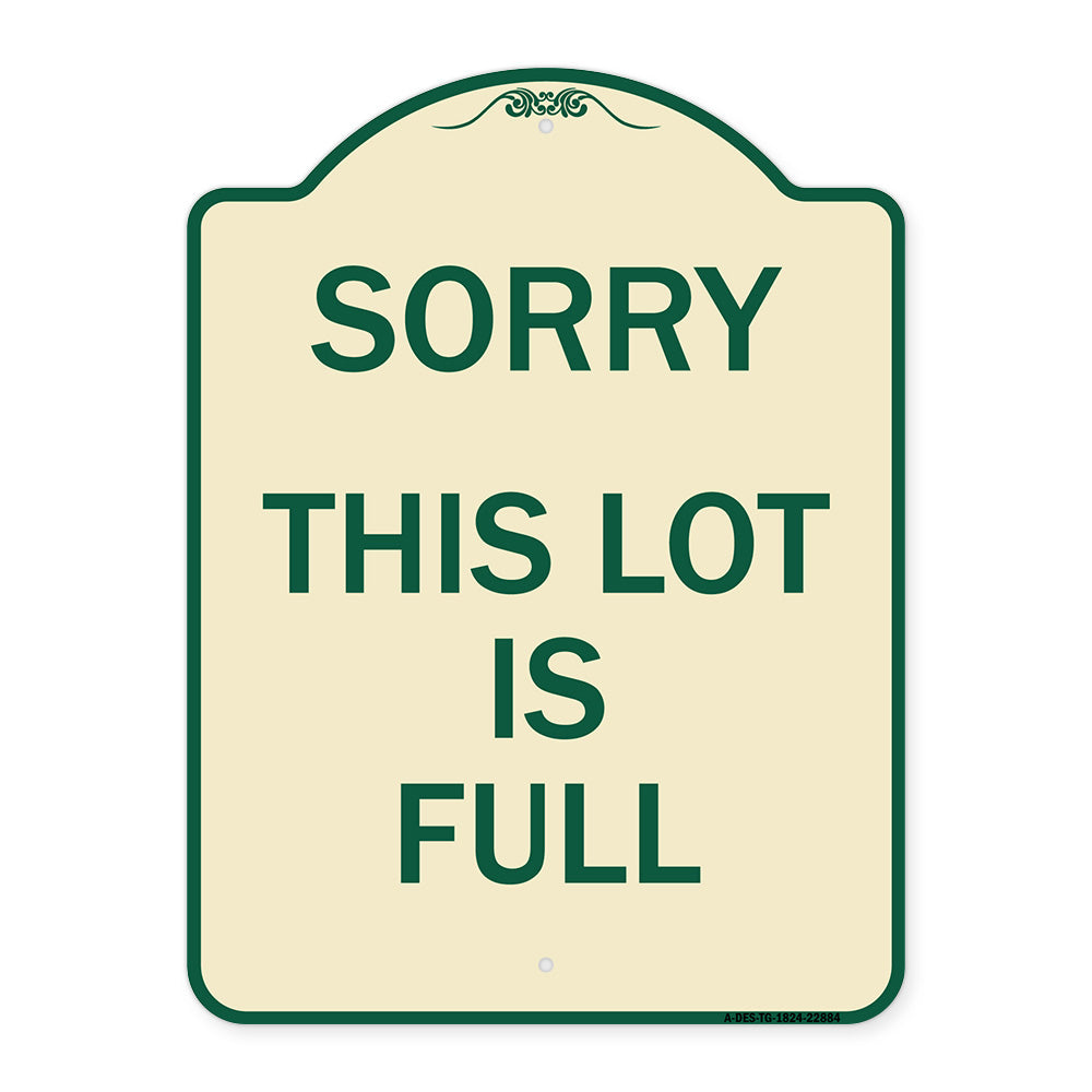 Sorry This Lot Is Full