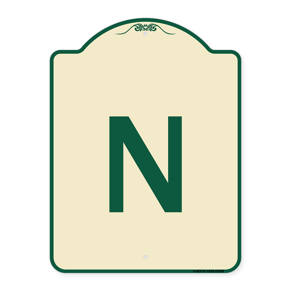 Sign with Letter N