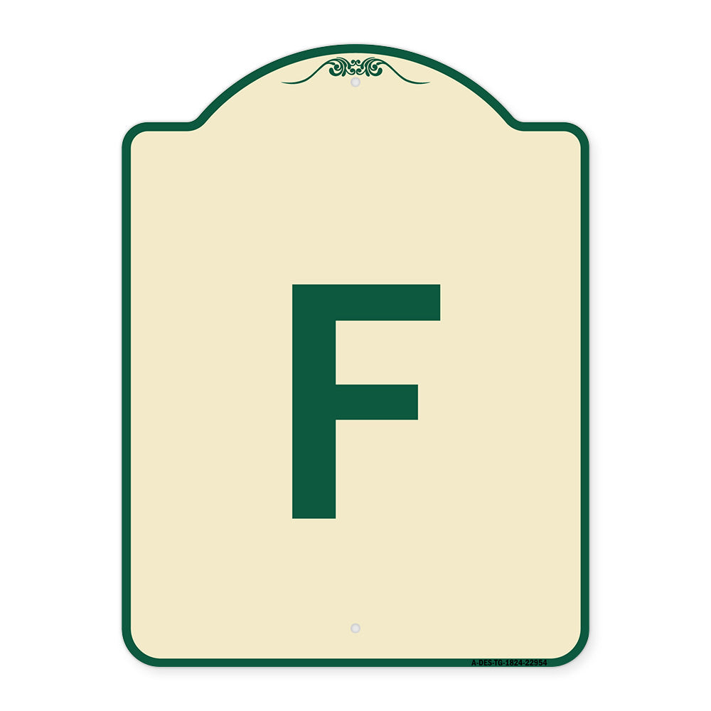 Sign with Letter F