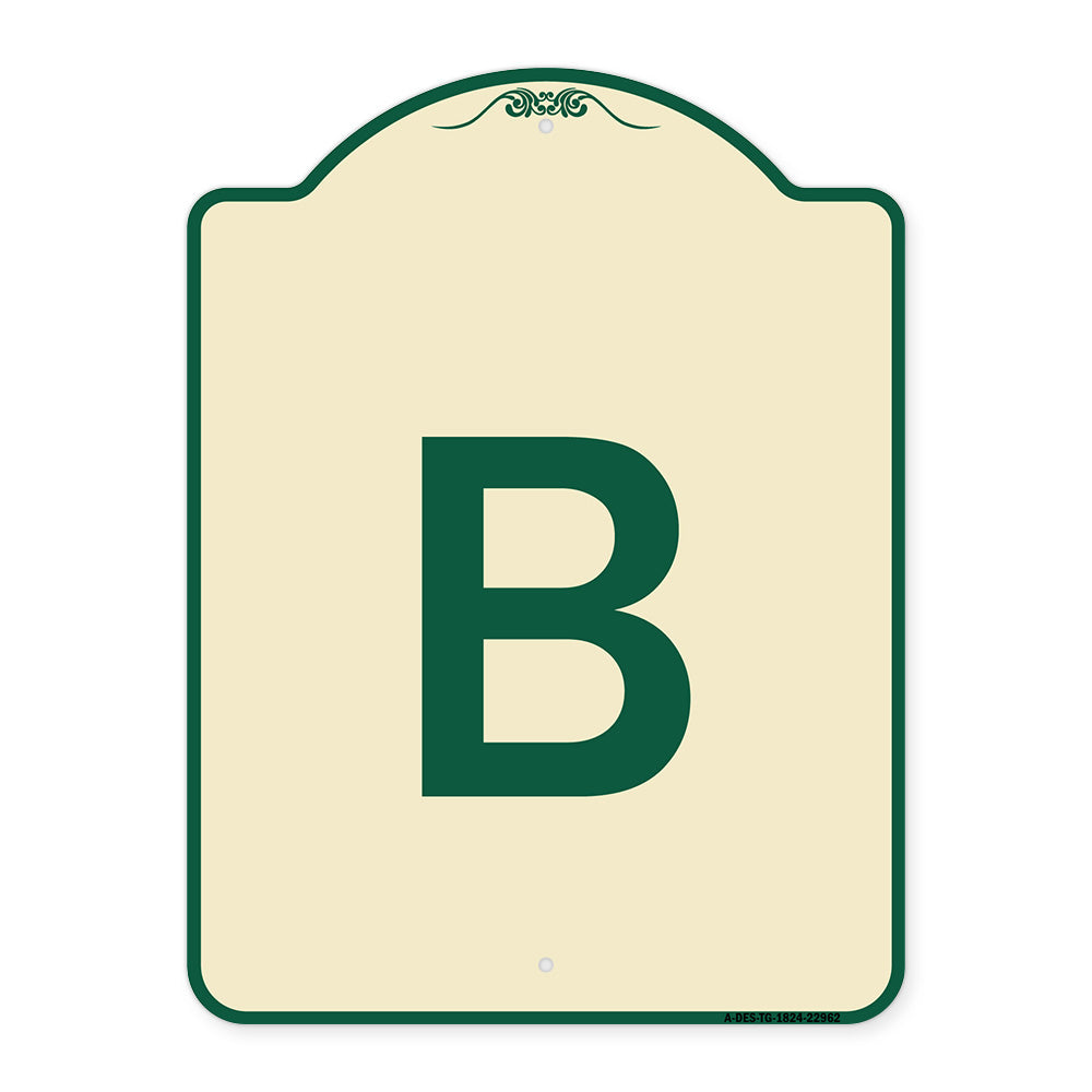 Sign with Letter B