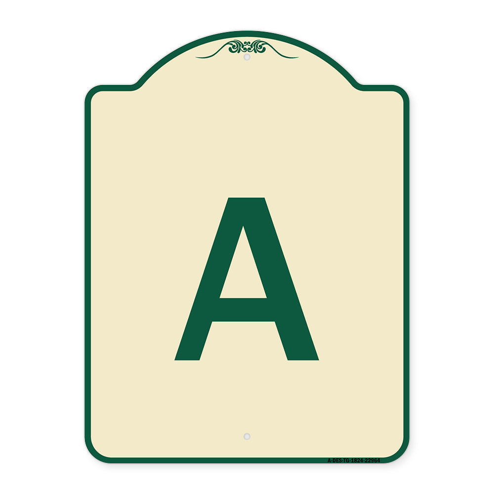Sign with Letter A