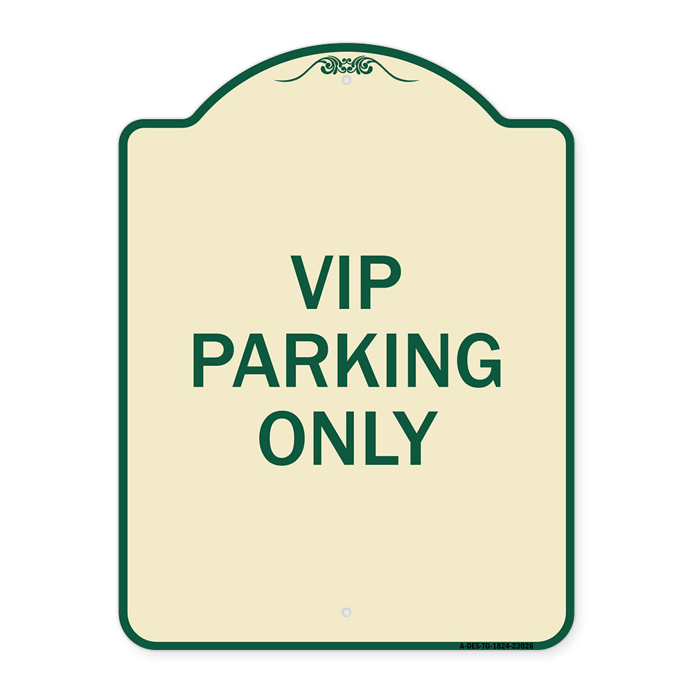 Reserved Parking Sign VIP Parking Only