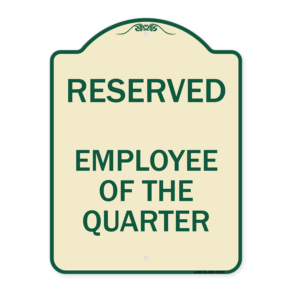 Reserved Parking Employee of the Quarter