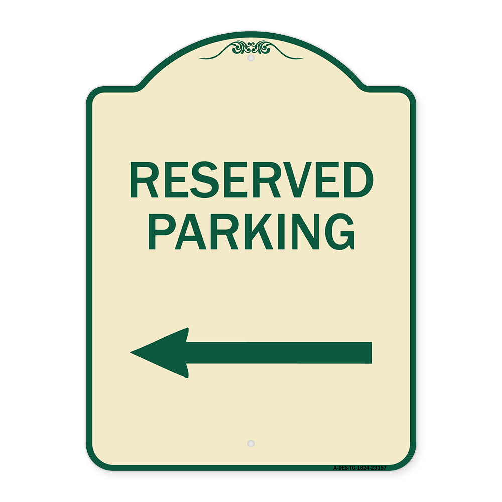 Reserved Parking (Left Arrow)