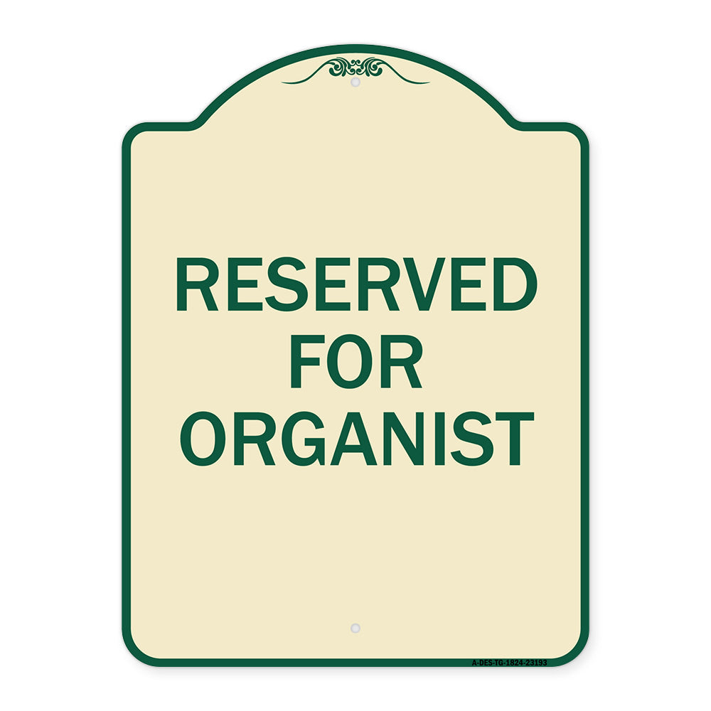 Reserved for Organist