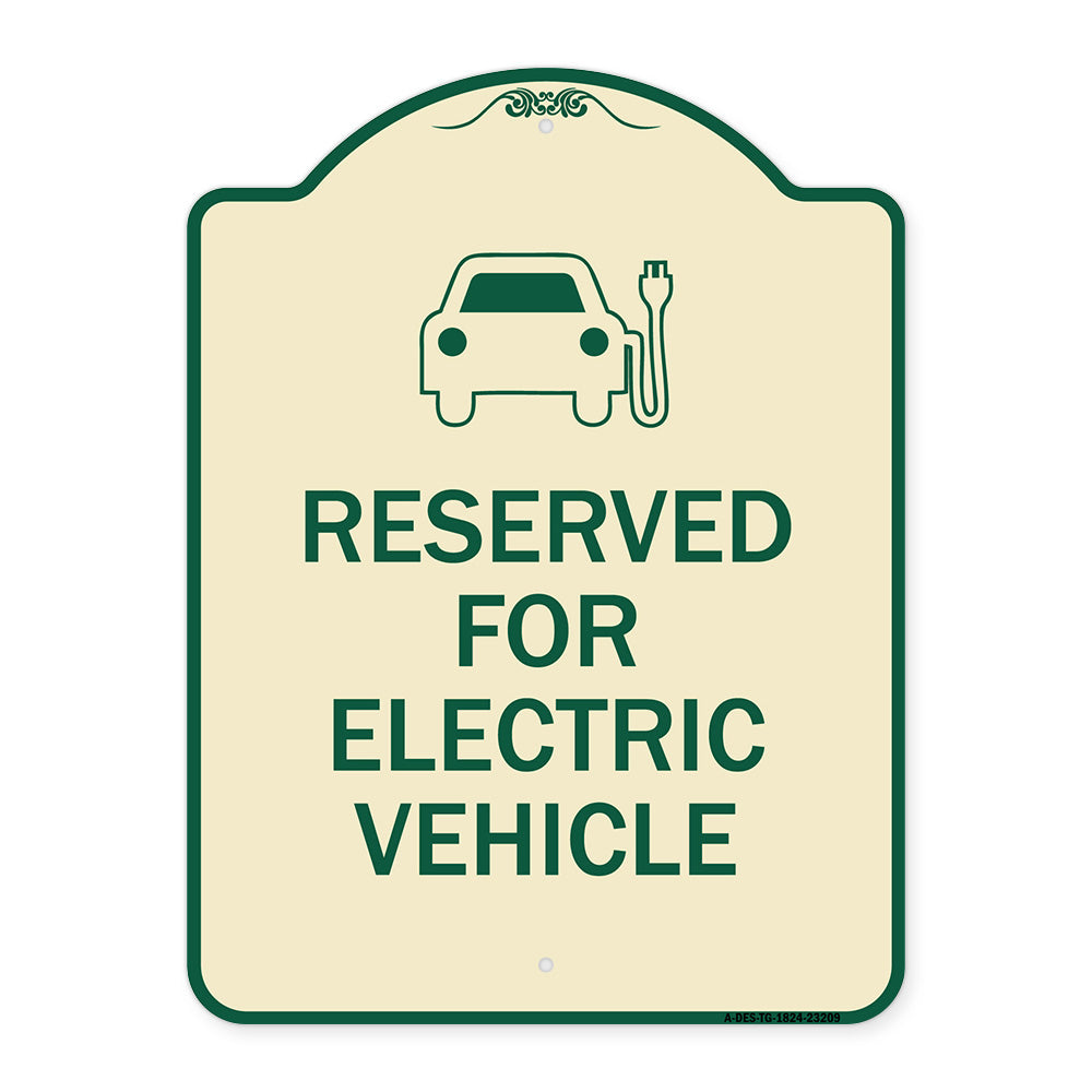 Reserved for Electric Vehicle (With Graphic)