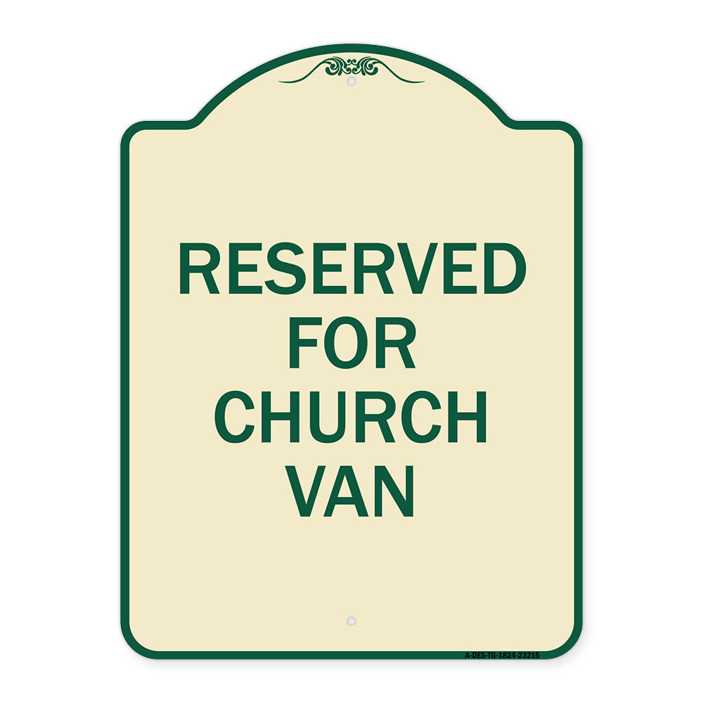 Reserved for Church Van