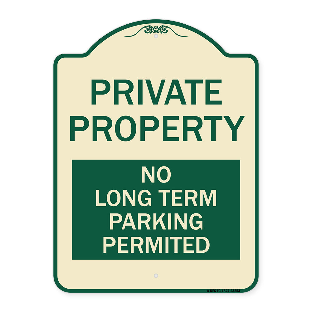 Private Property - No Long-Term Parking Permitted