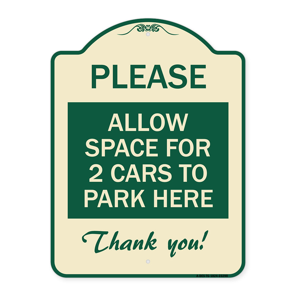 Please - Allow Space for 2 Cars to Park Here Thank You!