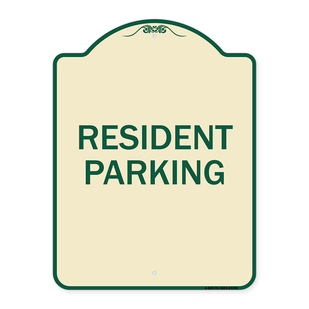 Parking Sign Resident Parking