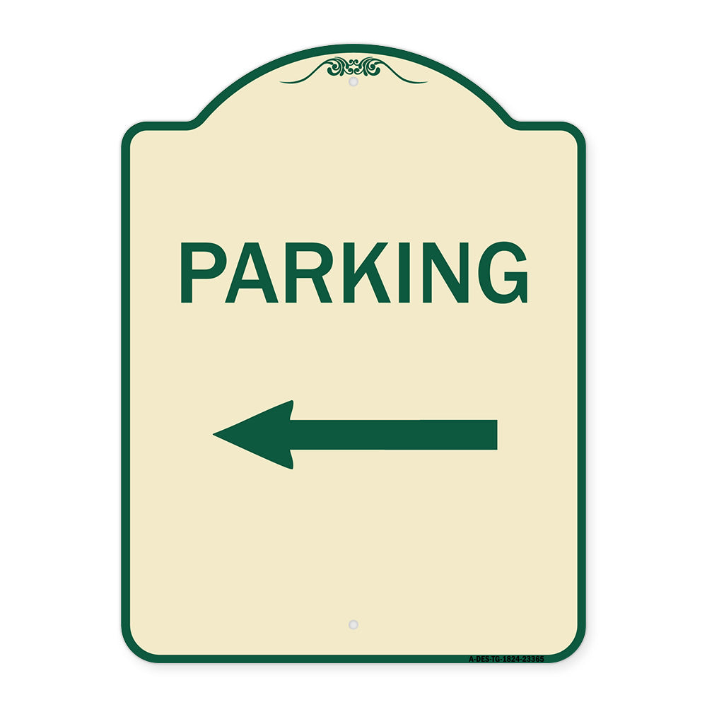 Parking Sign (Left Arrow)