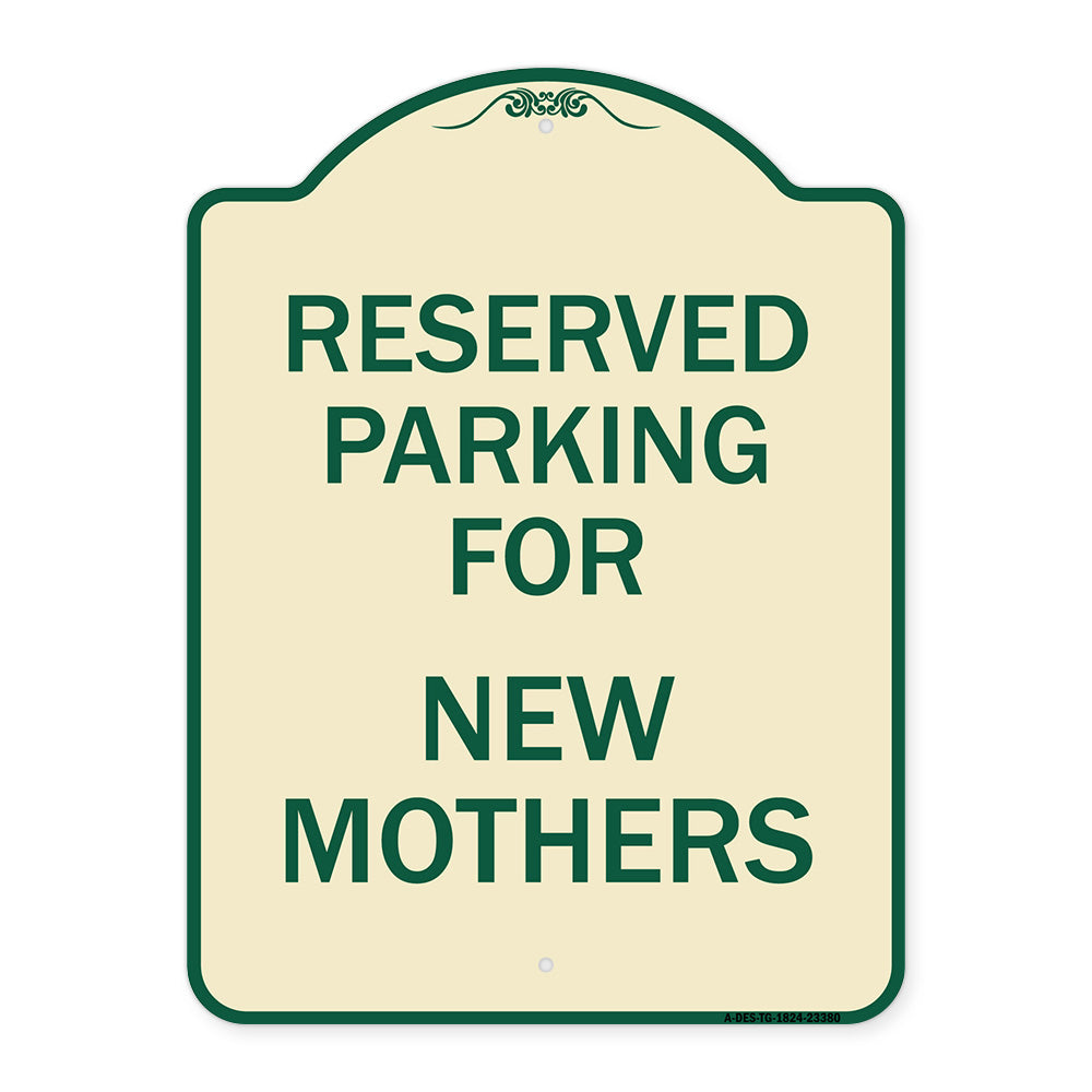 Parking Reserved for New Mothers