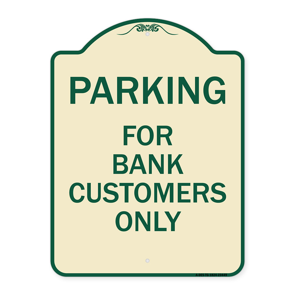 Parking for Bank Customers Only