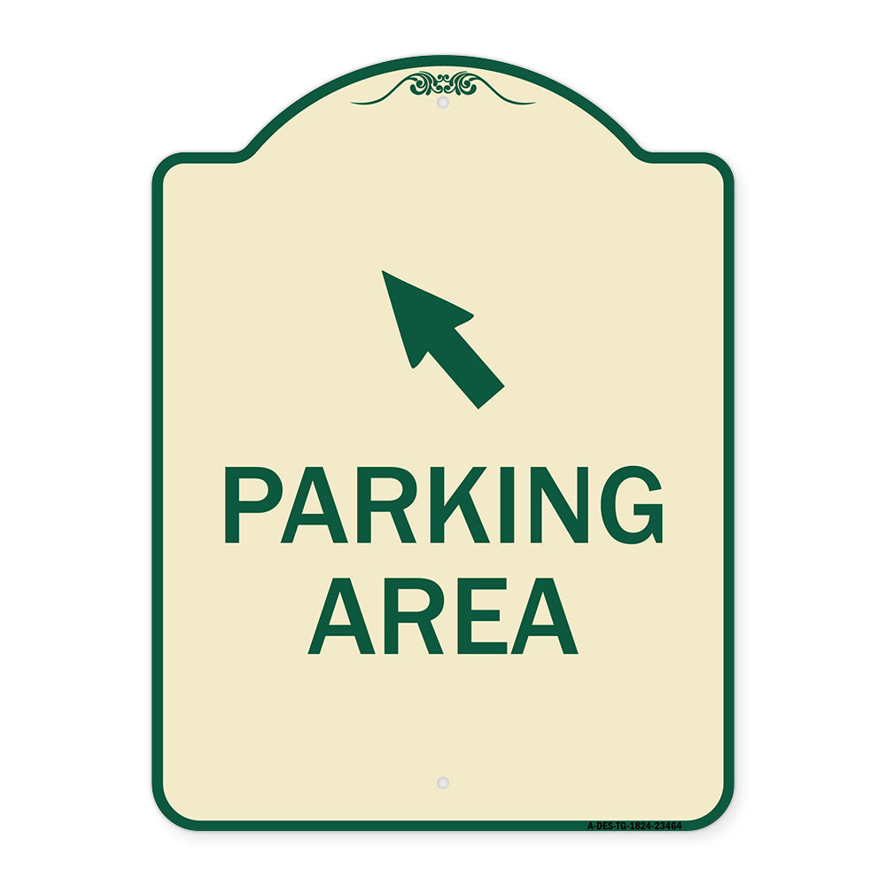 Parking Area with Upper Left Arrow