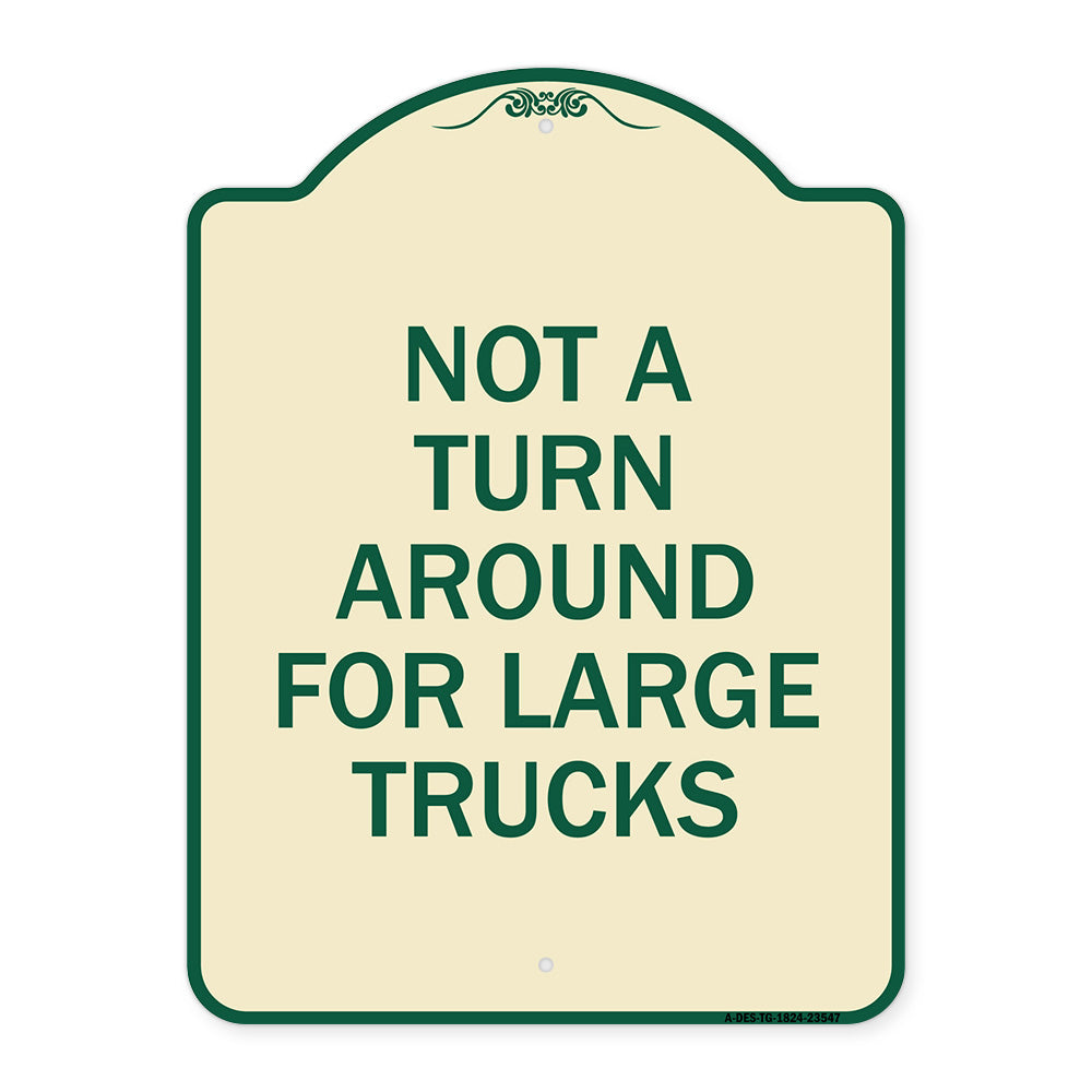 Not A Turn Around for Large Trucks