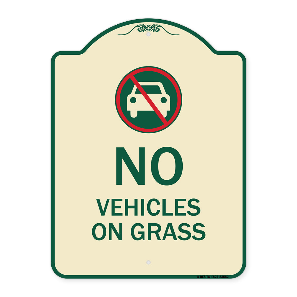 No Vehicles on Grass