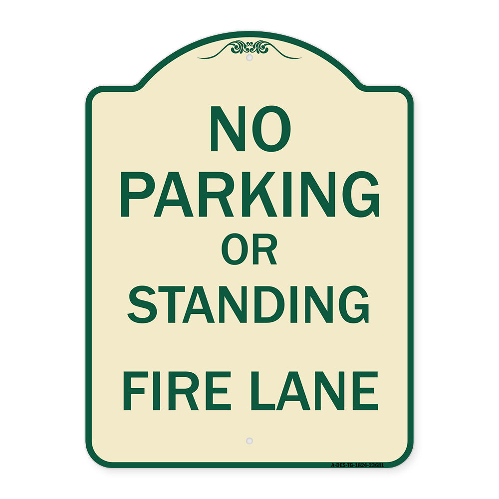 No Parking or Standing Fire Lane