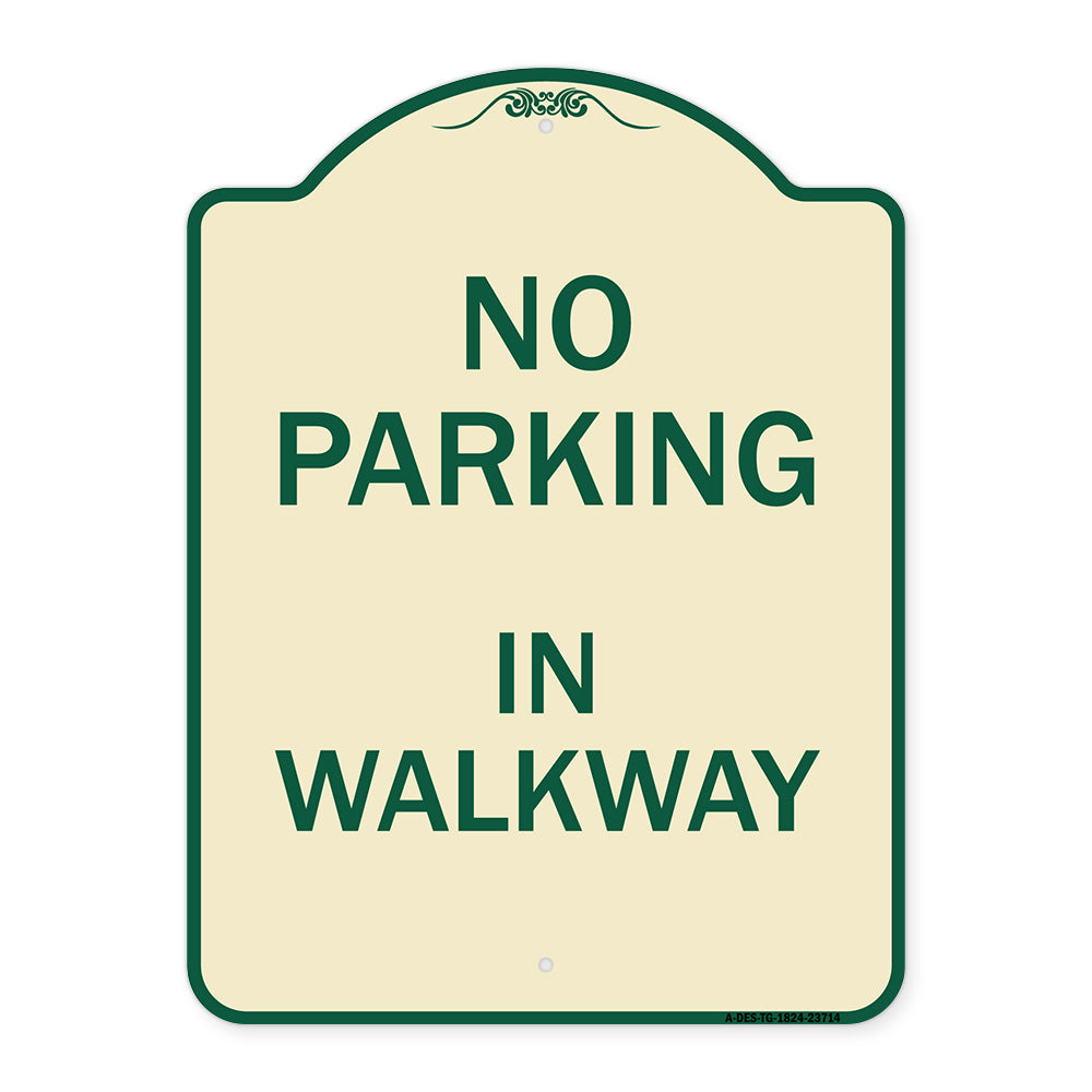 No Parking in Walkway