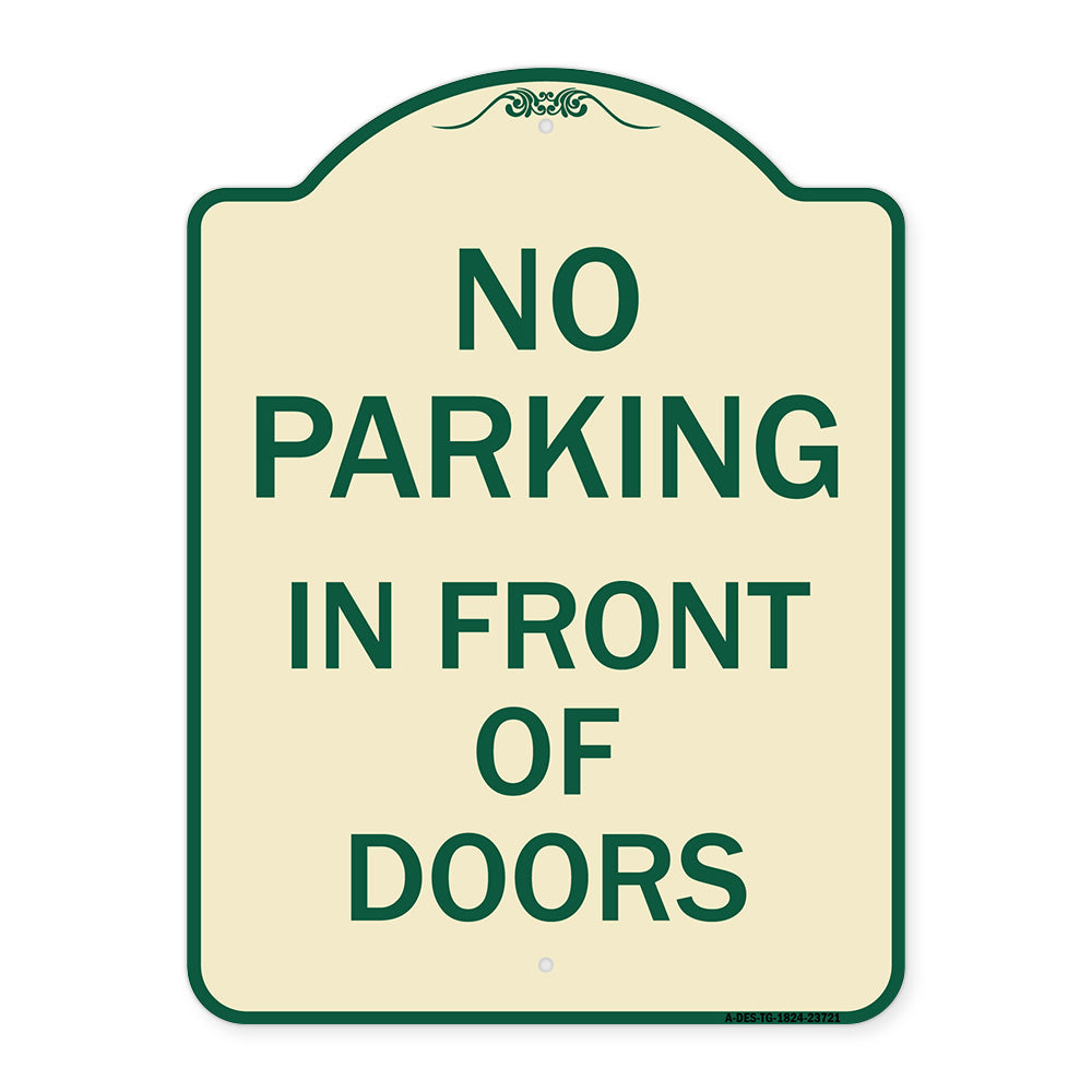 No Parking in Front of Doors