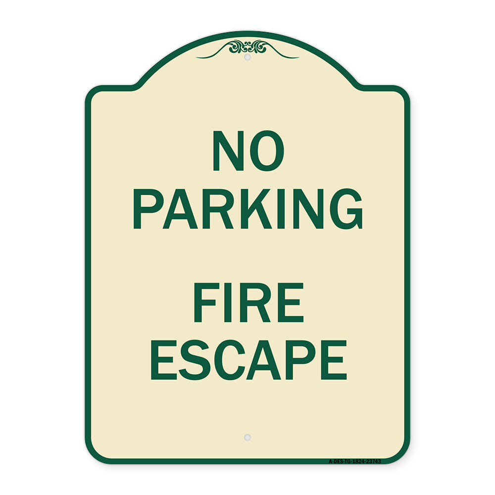 No Parking Fire Escape