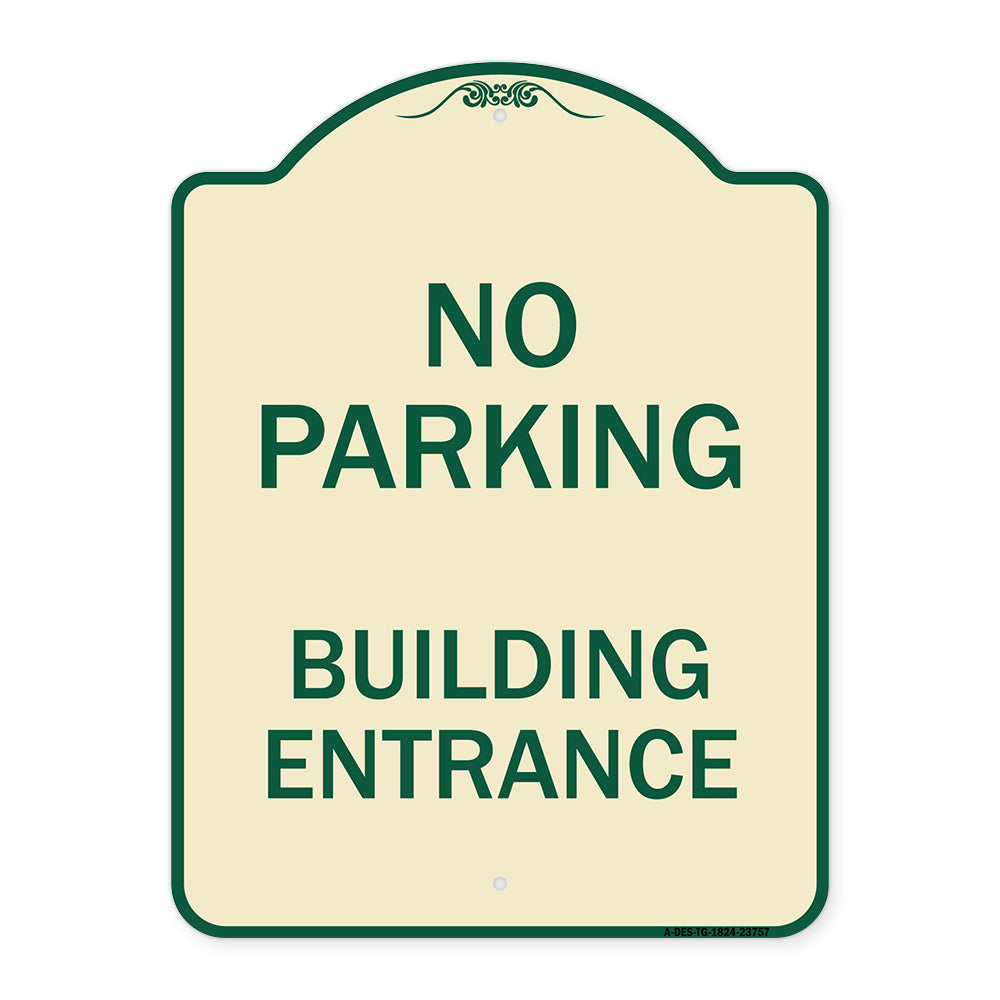 No Parking Building Entrance