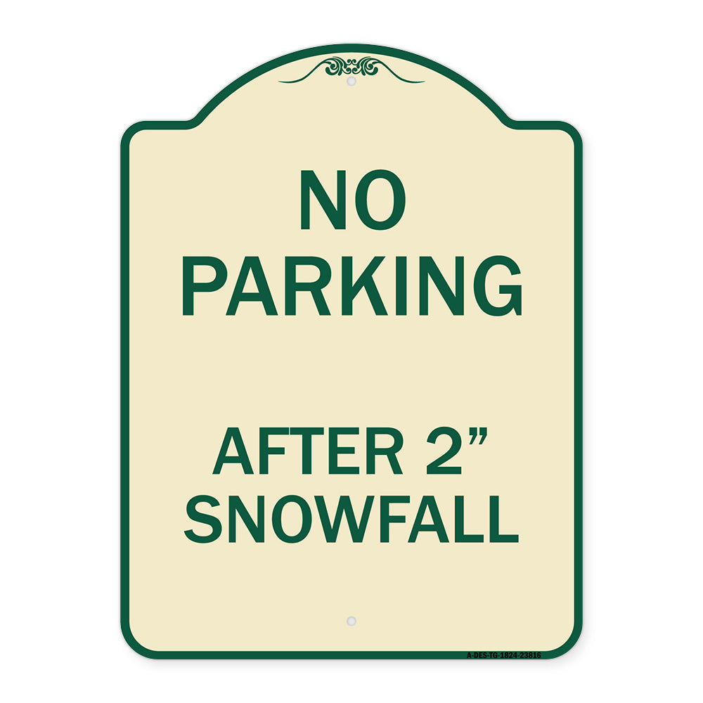 No Parking - After 2 Snowfall