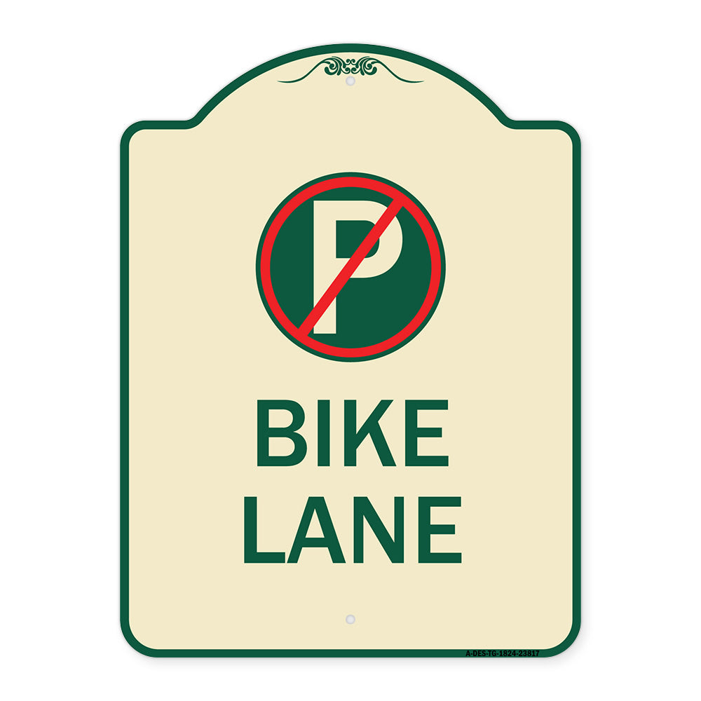No Parking (Symbol) Bike Lane