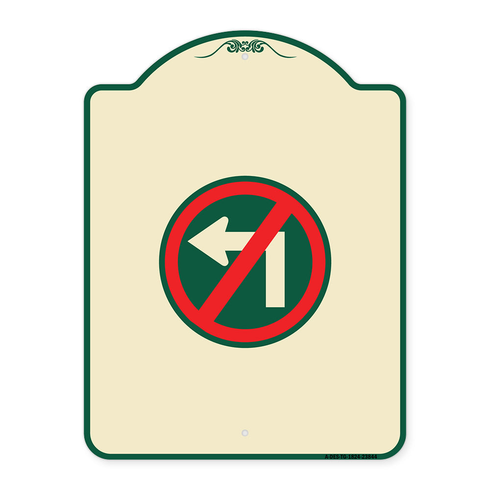 No Left Turn (Graphic Only)