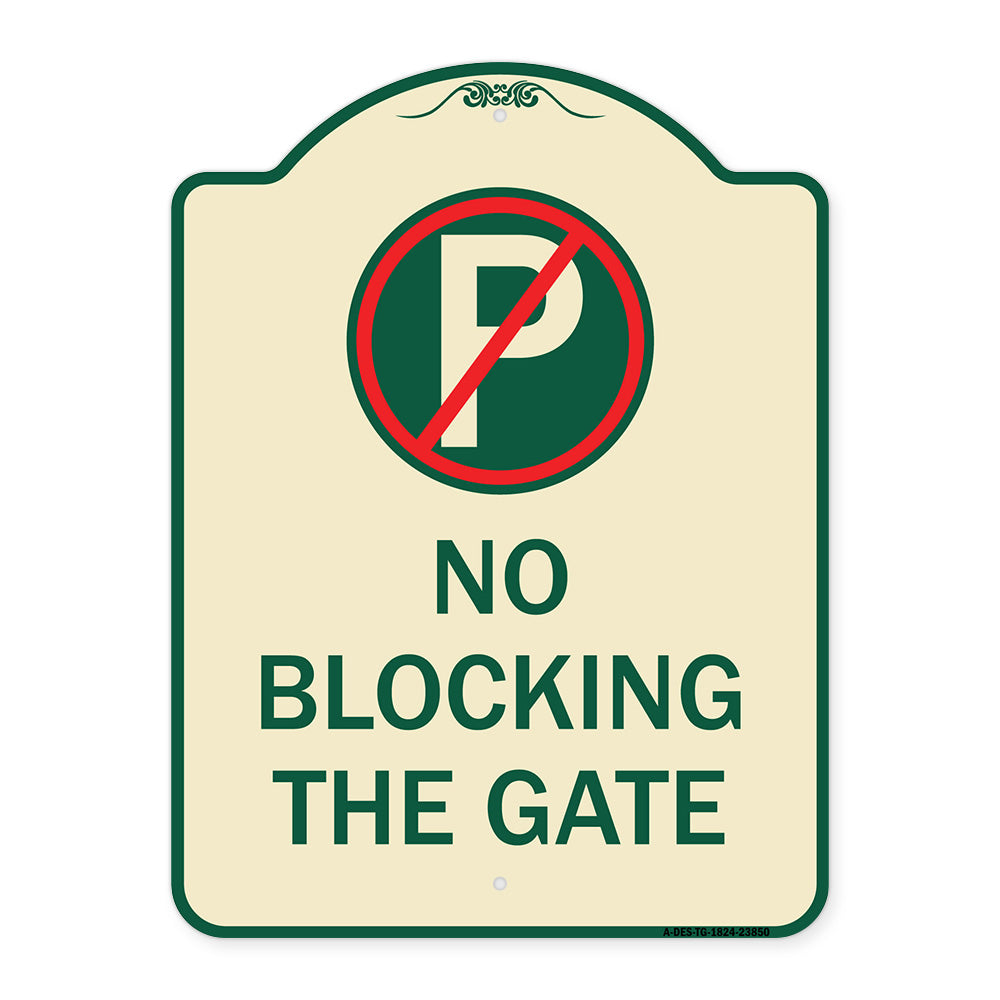 No Blocking the Gate with Graphic