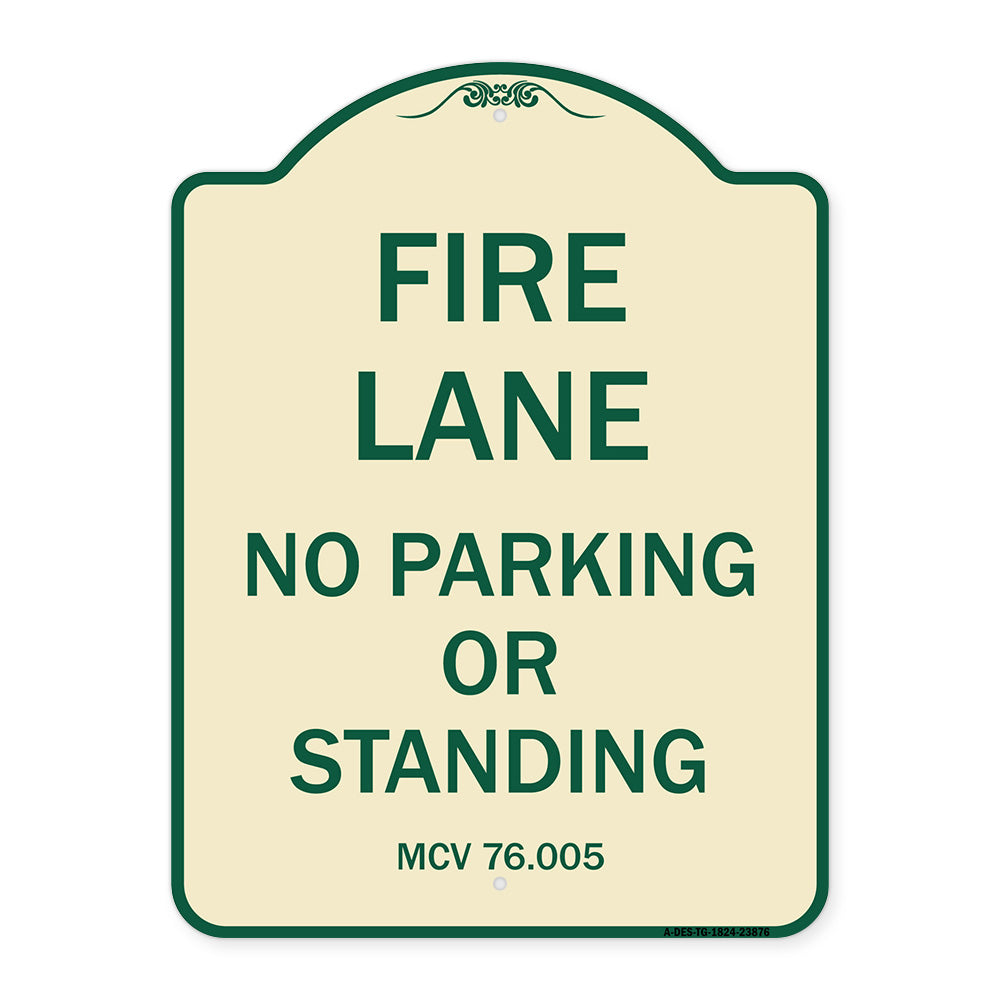 Michigan Fire Lane No Parking or Standing