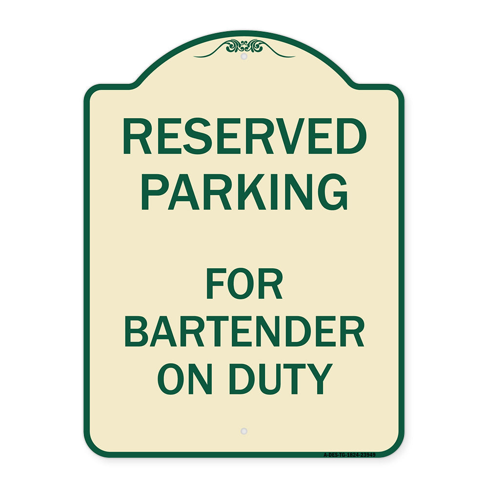 For Bartender on Duty