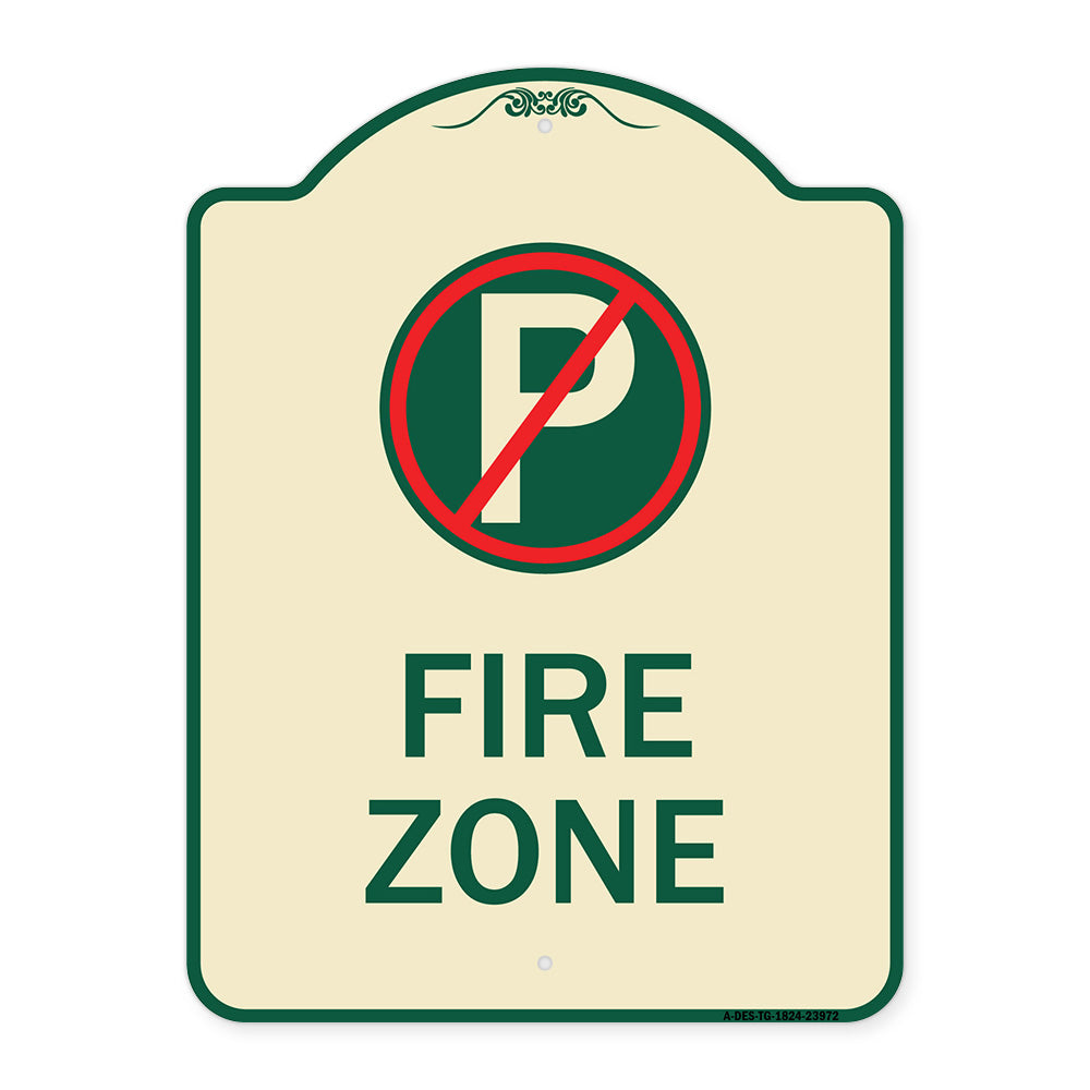 Fire Zone (No Parking Symbol)