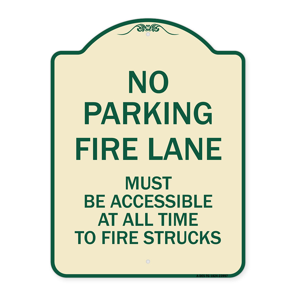 Fire Lane Must Be Accessible at All Time to Fire Trucks
