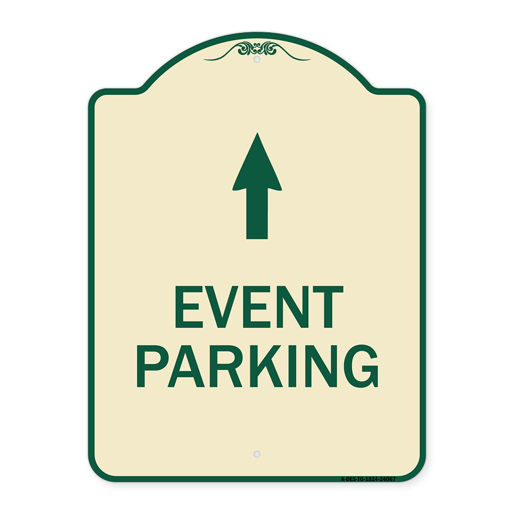Event Parking Only (With Up Arrow)