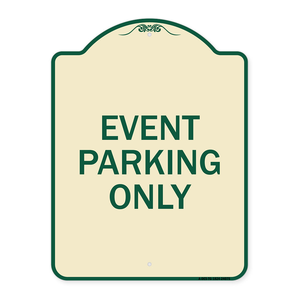 Event Parking Only