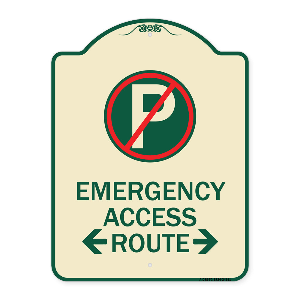 Emergency Access Route (With Bidirectional Arrow)