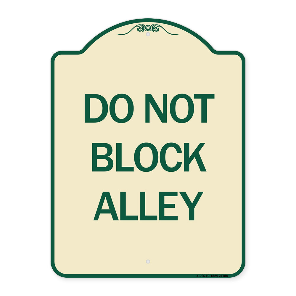Do Not Block Alley