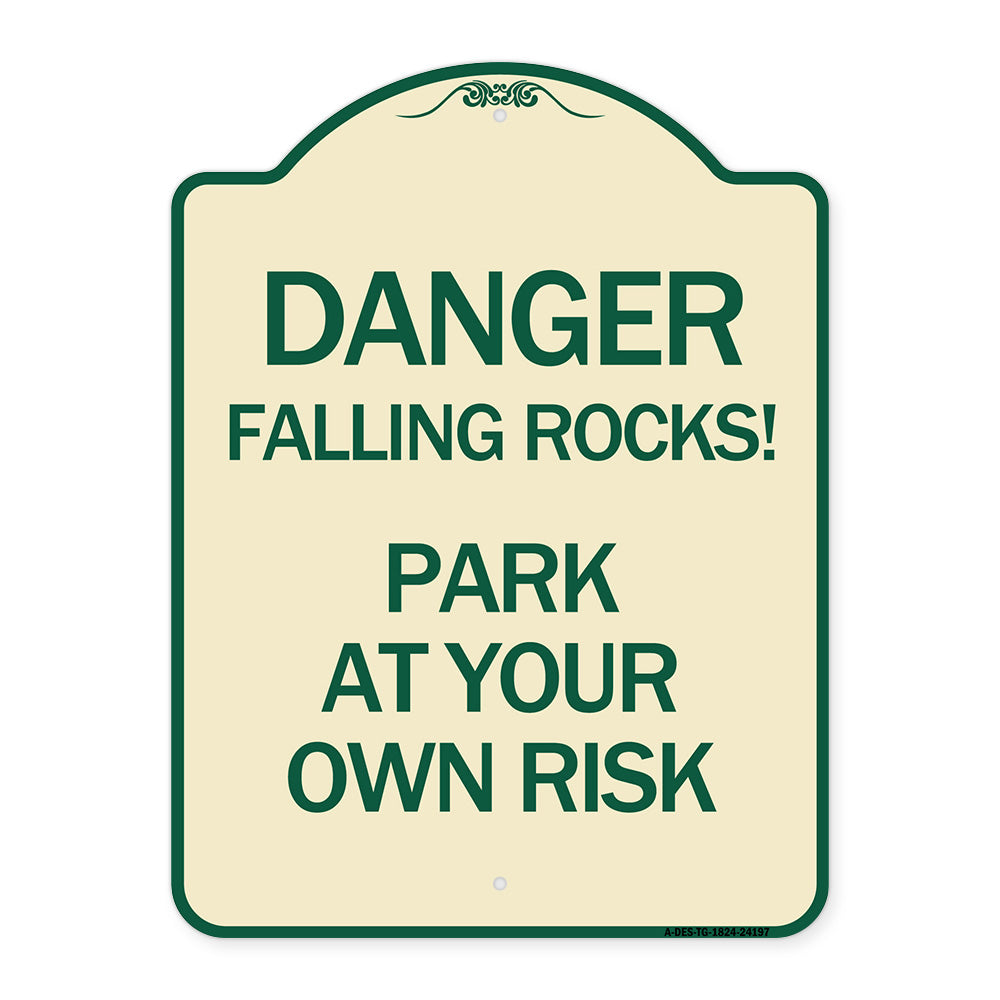 Danger Falling Rocks! - Park at Your Own Risk