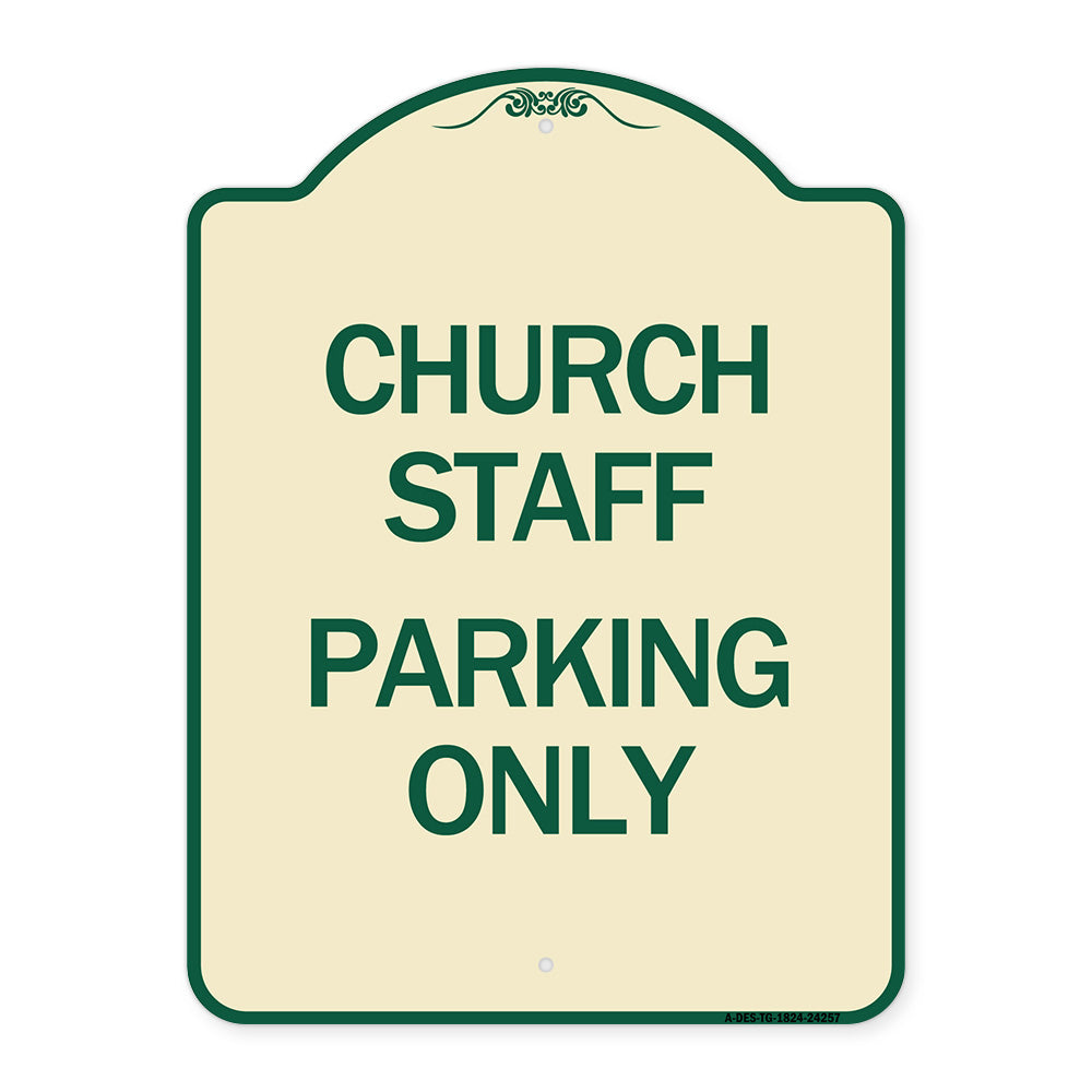 Church Staff Parking Only