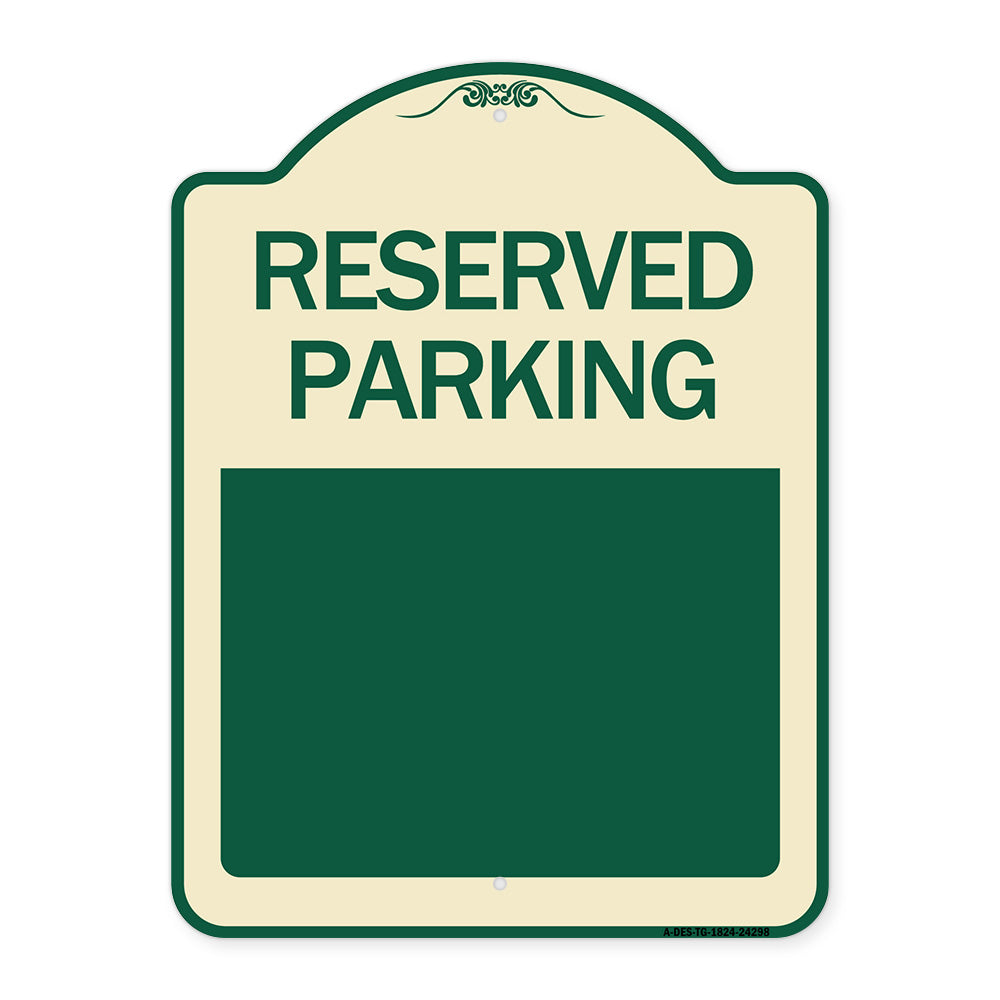 Blank Reserved Parking